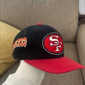 San Francisco 49ers Black and Red Cap